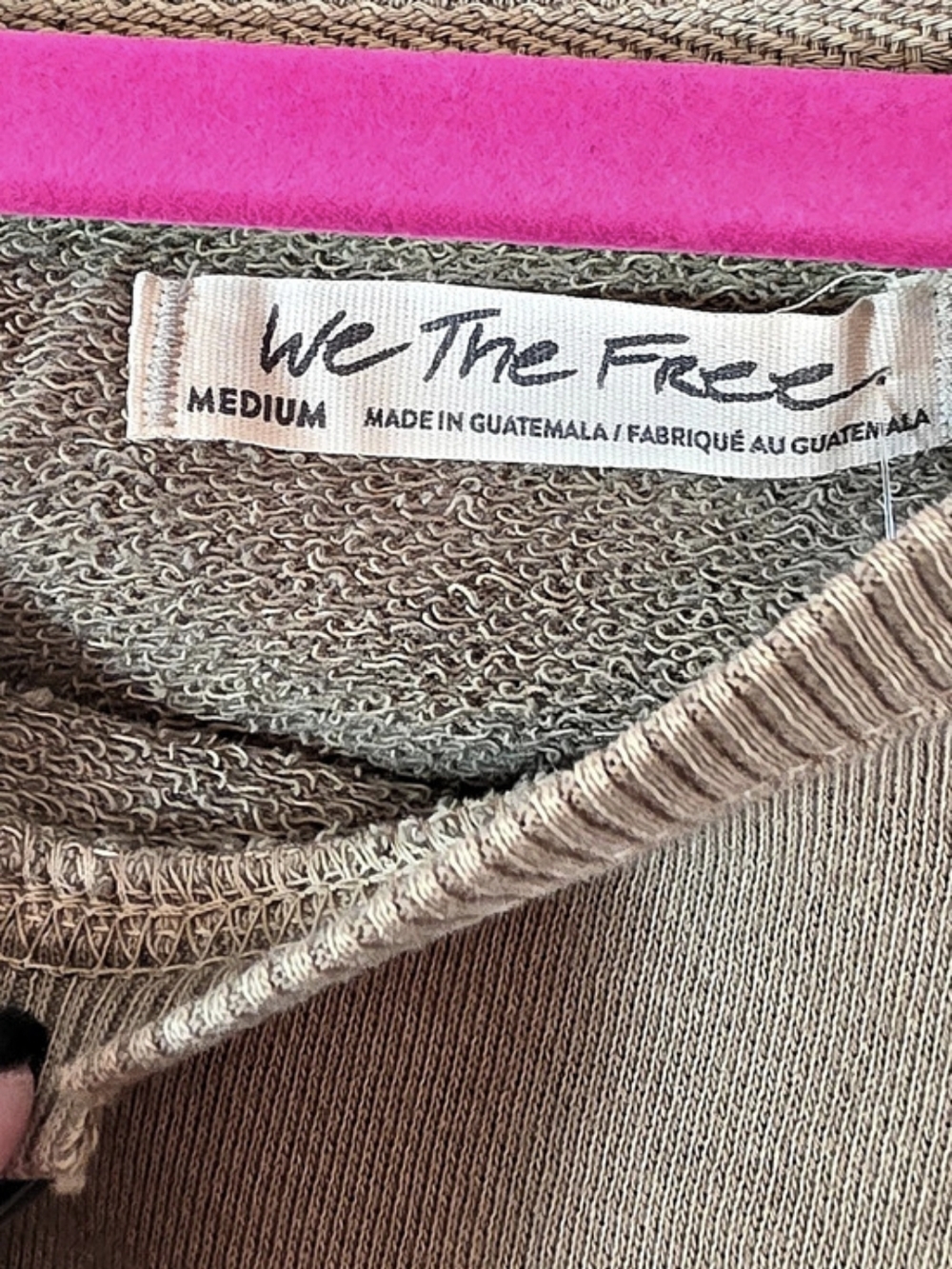 We The Free Oversized Pullover in Python Guacamole Size NWT Free People - Picture 6 of 8